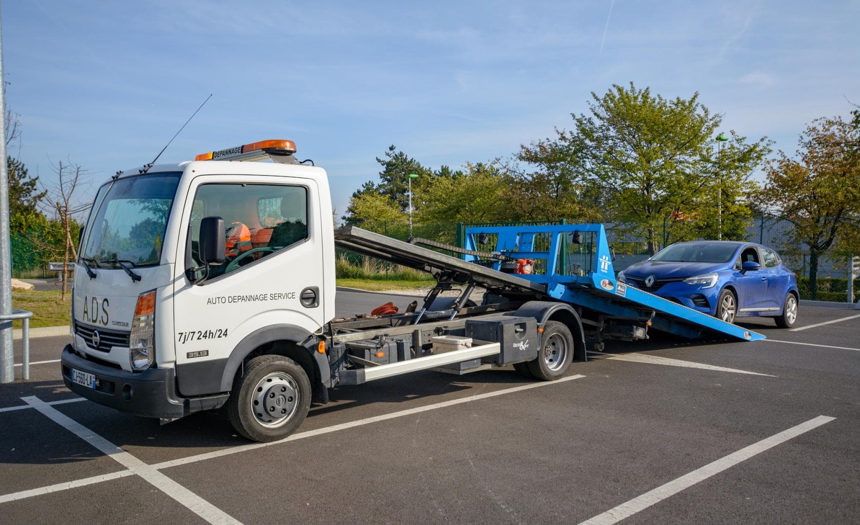 Camion de remorquage Global Remorquage en intervention